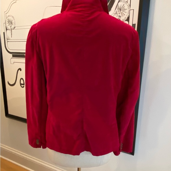 Lands End Womens Fuchsia Corduroy Blazer. / Size 14 - Picture 6 of 11